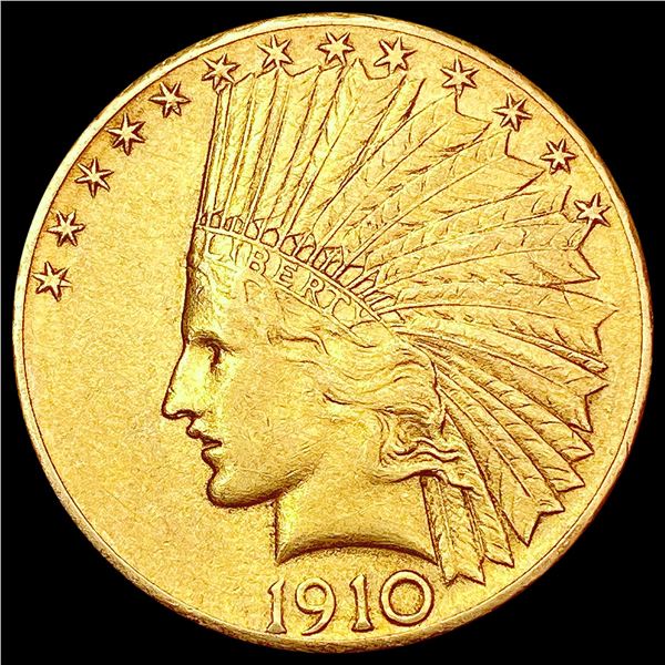 1910-D $10 Gold Eagle CLOSELY UNCIRCULATED