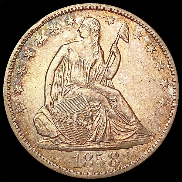 1858-O Seated Liberty Half Dollar UNCIRCULATED