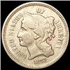 Image 1 : 1873 Nickel Three Cent NEARLY UNCIRCULATED