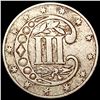 Image 2 : 1856 Silver Three Cent LIGHTLY CIRCULATED