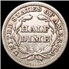 Image 2 : 1845 Seated Liberty Half Dime CLOSELY UNCIRCULATED