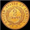 Image 2 : 1869 RED Two Cent Piece CHOICE BU