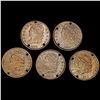 Image 1 : [5] Varied US Half Cents [[4] 1833, 1835] ABOUT UN