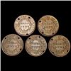 Image 2 : [5] Varied US Half Cents [[4] 1833, 1835] ABOUT UN