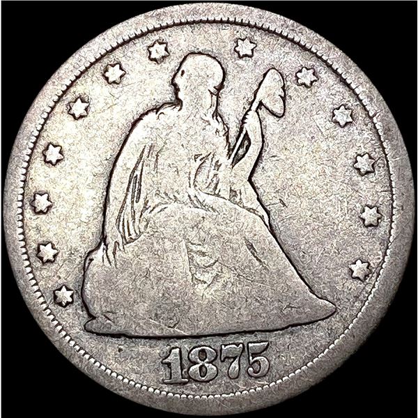 1875-S Twenty Cent Piece NICELY CIRCULATED