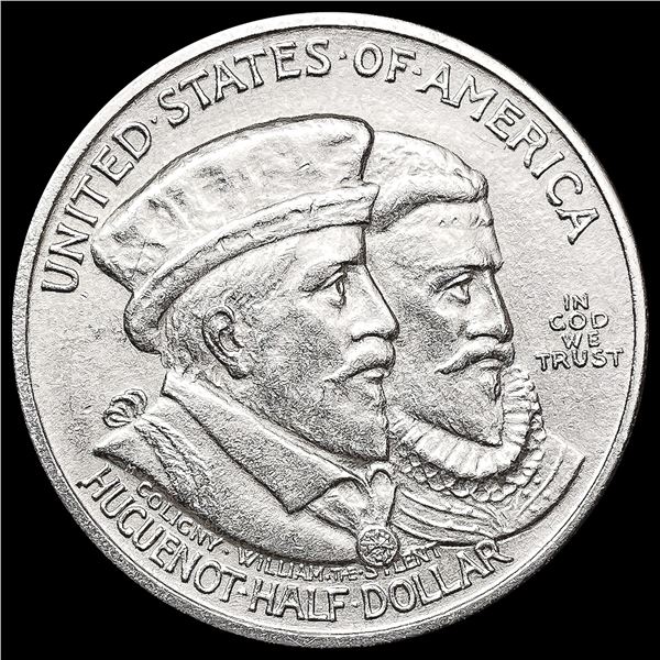 1924 Huguenot Half Dollar CLOSELY UNCIRCULATED