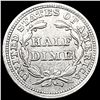 Image 2 : 1854 Arws Seated Liberty Half Dime CLOSELY UNCIRCU