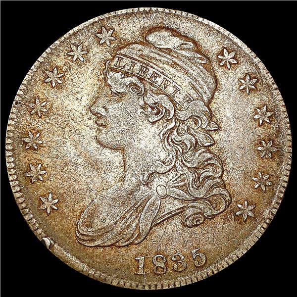 1835 Capped Bust Half Dollar LIGHTLY CIRCULATED