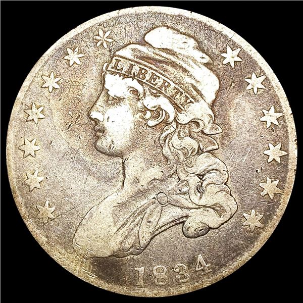 1834 Capped Bust Half Dollar NICELY CIRCULATED