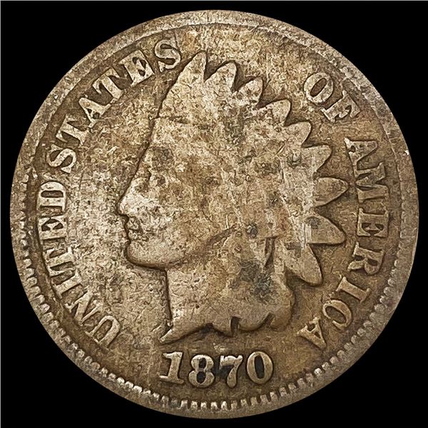 1870 Indian Head Cent LIGHTLY CIRCULATED