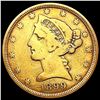 Image 1 : 1899-S $5 Gold Half Eagle NICELY CIRCULATED