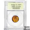 Image 1 : 1877 Indian Head Cent USCG PR65+ RD CAM