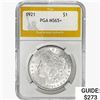 Image 1 : 1921 Morgan Silver Dollar PGA MS65+
