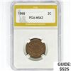 Image 1 : 1868 Two Cent Piece PGA MS62