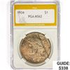 Image 1 : 1934 Silver Peace Dollar PGA MS62