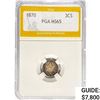 Image 1 : 1870 Silver Three Cent PGA MS65