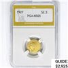 Image 1 : 1927 $2.50 Gold Quarter Eagle PGA MS65