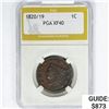 Image 1 : 1820/19 Coronet Head Large Cent PGA XF40