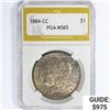 Image 1 : 1884-CC Morgan Silver Dollar PGA MS65