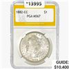 Image 1 : 1882-CC Morgan Silver Dollar PGA MS67