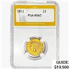 Image 1 : 1913 $5 Gold Half Eagle PGA MS65