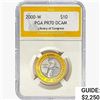 Image 1 : 2000-W .2751oz. Gold $10 LOC PGA PR70 DCAM