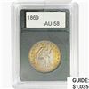 Image 1 : 1869 Seated Liberty Half Dollar  AU58