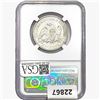 Image 2 : 1860-O Seated Lib. 50C NGC Shipwreck Effect SS REP