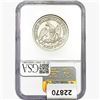 Image 2 : 1857-O Seated Lib. 50C NGC Shipwreck Effect SS REP