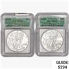 Image 1 : 2000-2001 [2] Silver Eagle ICG MS69