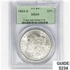 Image 1 : 1884-O Morgan Silver Dollar PCGS MS64