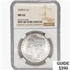Image 1 : 1878-S Morgan Silver Dollar NGC MS63