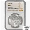 Image 1 : 1886 Morgan Silver Dollar NGC MS63