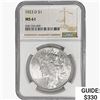 Image 1 : 1923-D Silver Peace Dollar NGC MS61