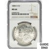Image 1 : 1884-O Morgan Silver Dollar NGC MS66