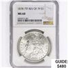 Image 1 : 1878 7TF Rev 79 Morgan Silver Dollar NGC MS60