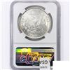 Image 2 : 1878 7TF Rev 79 Morgan Silver Dollar NGC MS60