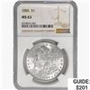 Image 1 : 1886 Morgan Silver Dollar NGC MS63