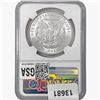 Image 2 : 1886 Morgan Silver Dollar NGC MS63
