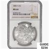 Image 1 : 1881-S Morgan Silver Dollar NGC MS64