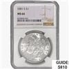 Image 1 : 1881-S Morgan Silver Dollar NGC MS66