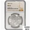 Image 1 : 1881-S Morgan Silver Dollar NGC MS66