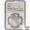 Image 1 : 1881-S Morgan Silver Dollar NGC MS65