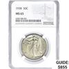 Image 1 : 1938 Walking Liberty Half Dollar NGC MS65