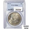 Image 1 : 1881-S Morgan Silver Dollar PCGS MS64