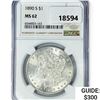 Image 1 : 1890-S Morgan Silver Dollar NGC MS62