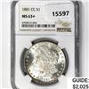 Image 1 : 1881-CC Morgan Silver Dollar NGC M63+