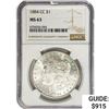 Image 1 : 1884-CC Morgan Silver Dollar NGC MS63