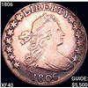 Image 1 : 1806 Draped Bust Half Dollar NEARLY UNCIRCULATED