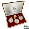 Image 1 : 1977 Cuba Gold and Silver Proof Set [4 Coins]